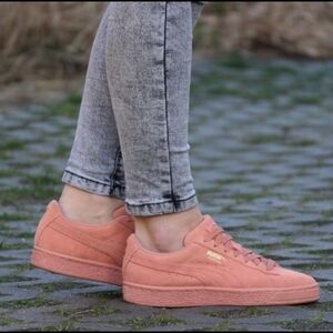 Puma Suede Jr Unisex Shoe- Desert Flower- US Size 5.5C- 355110-69
